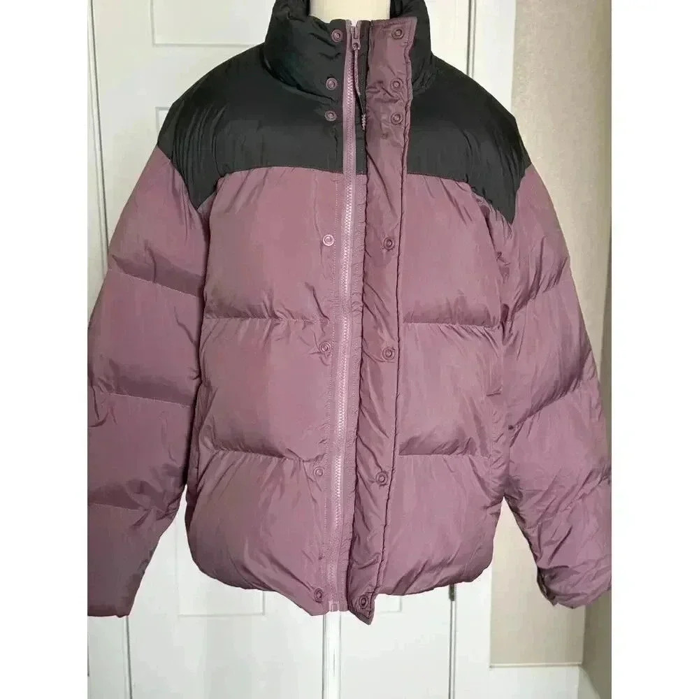 Fabletics Essential Puffer Jacket Plum Cactus/ On… - image 6